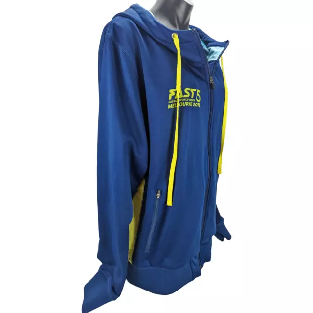 Women's Australian Team Netball Diamonds ZIP Jacket Melbourne 2016 Fast5 Size XL 3