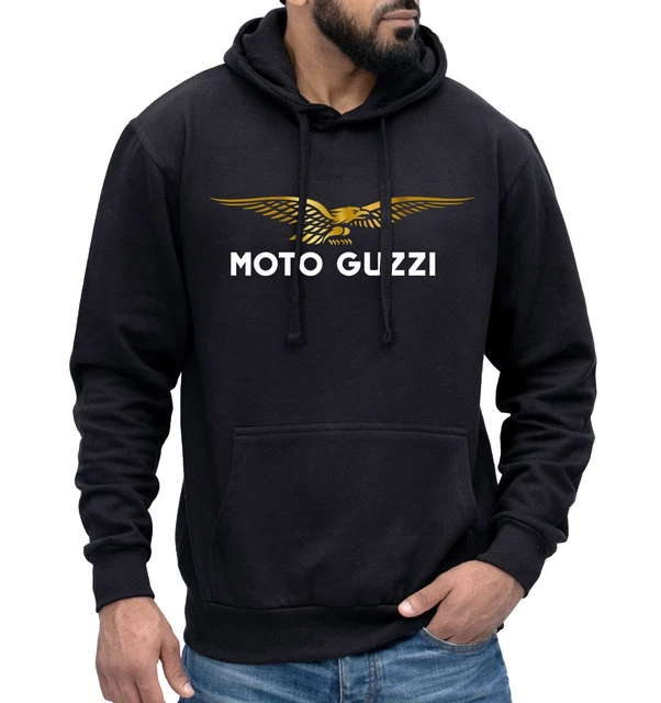 Moto Guzzi Logo Inspired Hoodie Motorbike Eagle Biker Motorcycle Racer Dad Gift