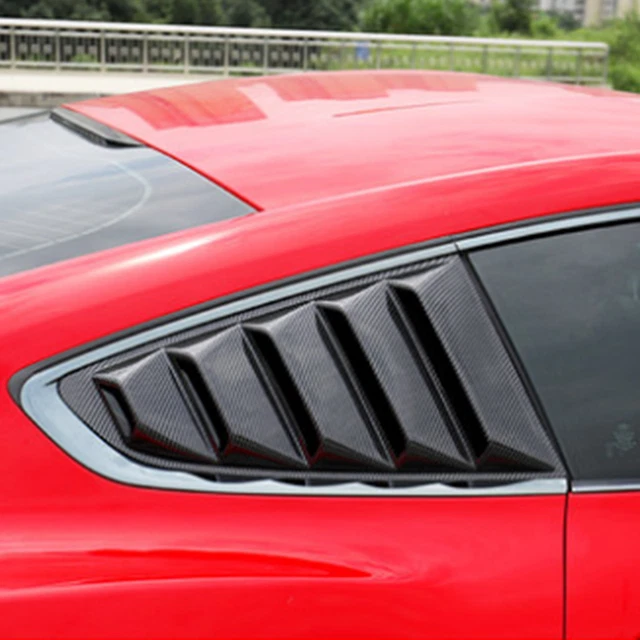 Fit For Carbon Fiber Mustang 2015-2019 GT Side Vent Window Quarter Scoop Louver