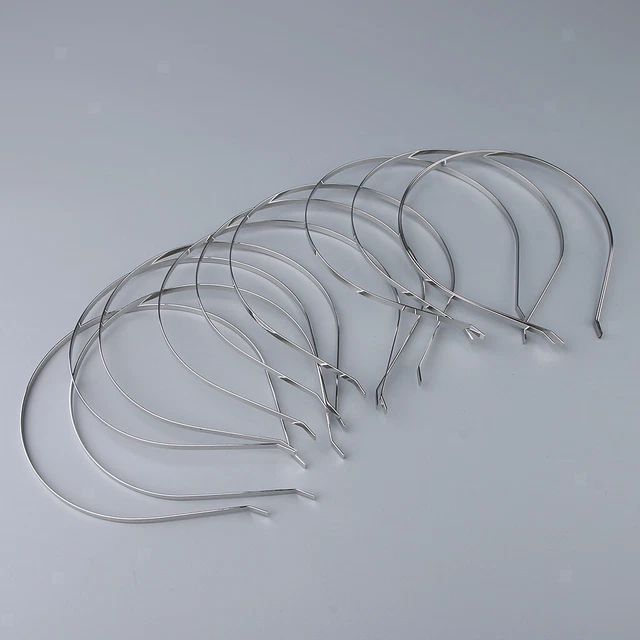 2X 10x plain metall stirnband haarband rahmen haarband zubehör diy handwerk 2