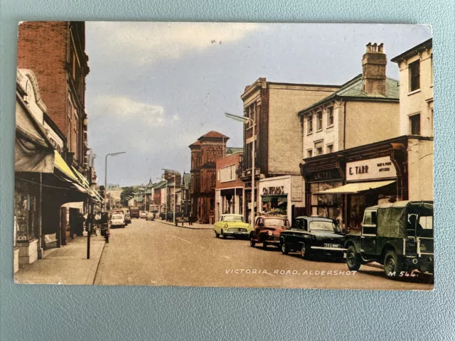 Vintage Postcard, Victoria Road, Aldershot