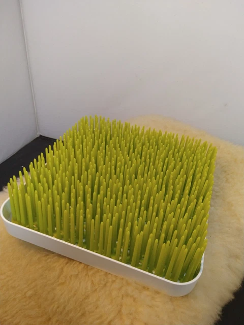 Boon Countertop Grass Dish Or Baby Bottle Drying Pad Green 9.5 Inch Square