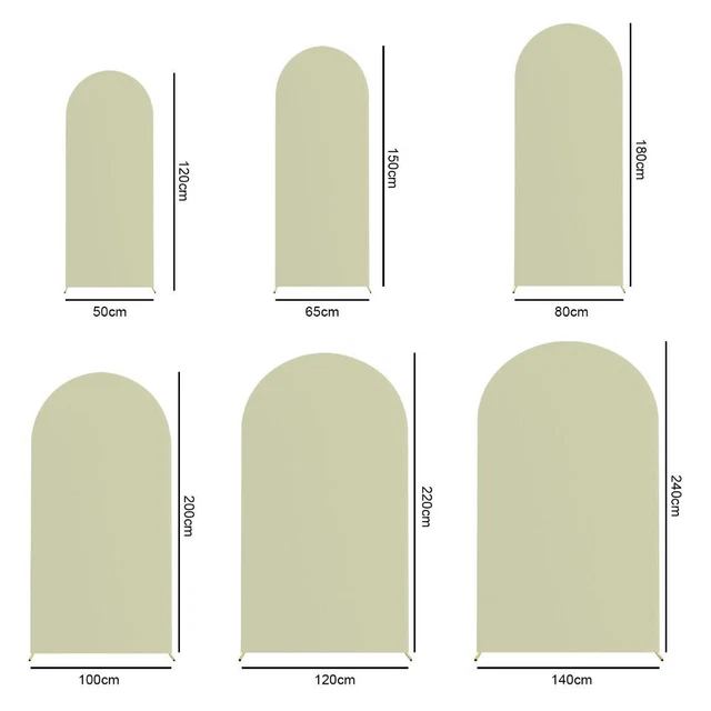 SOLID COLOR DOUBLE Sided Arch Backdrop Cover Banquet 21.18 PicClick AU