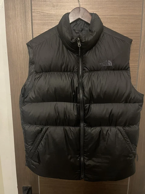 North Face UOMO 1996 RETRÒ NUPTSE 700 GILET Scaldacorpo Nero Large