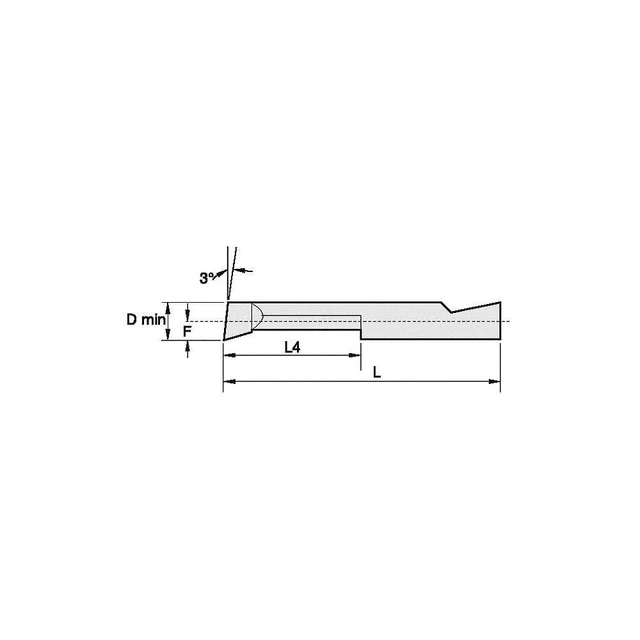 WIDIA BB187750R Boring Bar,3/4",Carbide