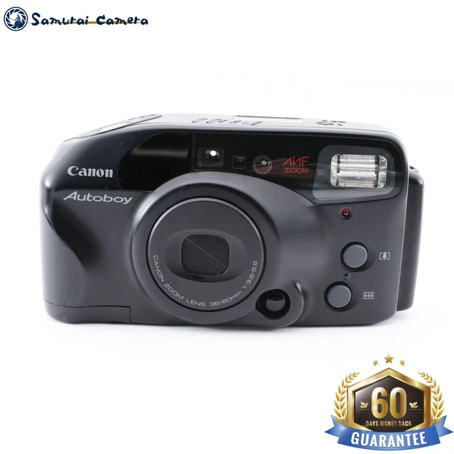 [Tested,Near Mint] Canon New Autoboy Black Point & Shoot 35mm Film Camera