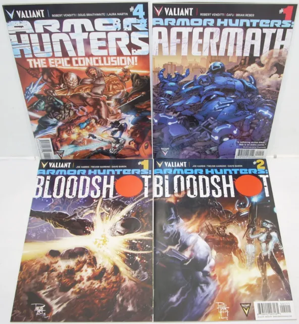 Valiant Comics ARMOR HUNTERS 1-4 (of 4) + Aftermath / Bloodshot & Harbinger 1-3 4
