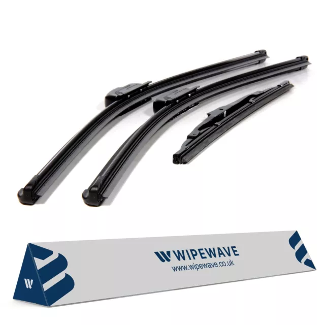 3pcs Wiper blades Set for Daihatsu Fourtrak 93-98 Front Windscreen Rear WipeWave
