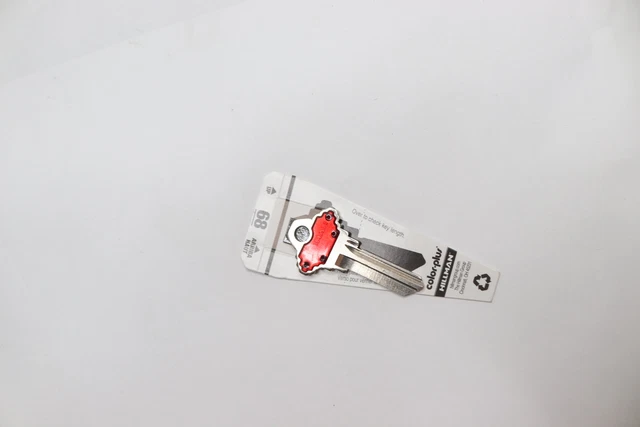 Hillman Color Plus Key Blank Brass Red 88903 - What's Shown Only