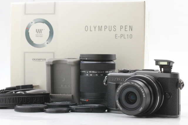 426 Shots【Top MINT 2 Lens】 Olympus PEN E-PL10 16.1 MP Digital Camera From JAPAN