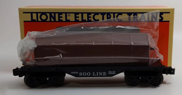 Lionel 6-16928 O Gauge Soo Lines Flatcar w/Dump Bin EX/Box