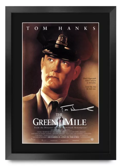 Green Mile Printed A3 Framed Signed Poster Autograph Gifts For Tom Hanks Fans