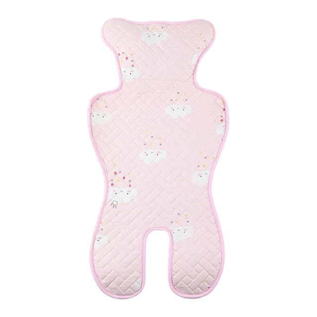 Cochecito antideslizante lavable para bebé almohadilla de enfriamiento de textura suave