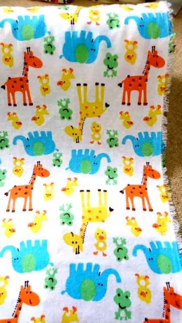 100% soft Brushed Flannel cotton Fabric Animal Print 60"Wide Yard Price