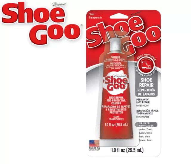 Shoe Goo - Clear Adhesive Reapir Glue for Shoes Boots Wellies Waders etc 29.5ml