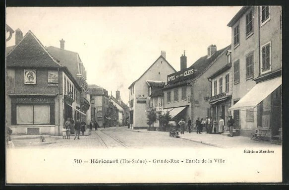 CPA Hericourt, Grande-Rue, Entree de la Ville