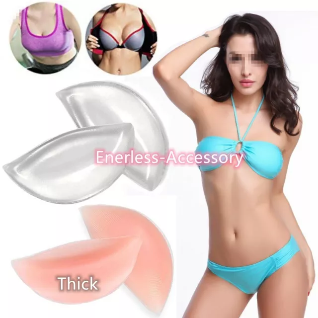 ""JUMBO"" Silicone Insert Pads Gel Push Up Bra Breast Enhancer Bikini Swimsuit