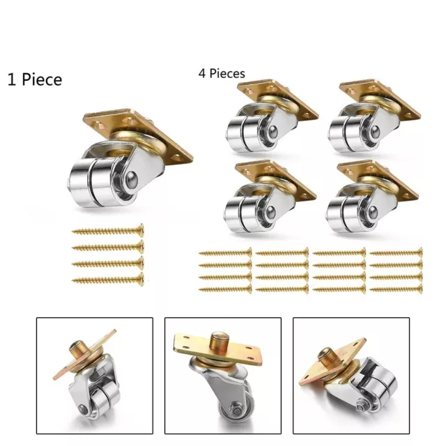 Efficient 360 Degree Rotation Vertical Piano Iron Casters Rust Resistant