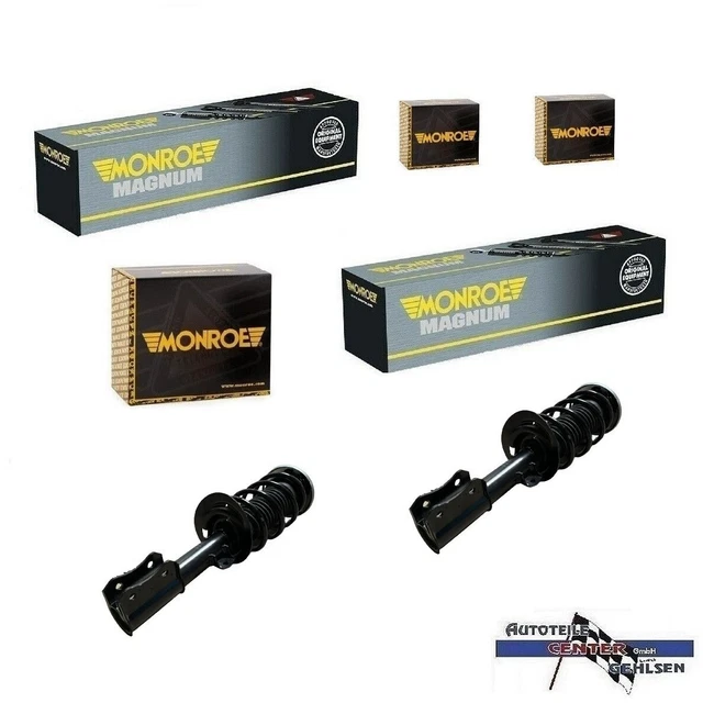 MONROE 2x STOßDÄMPFER+ PROTECTION-KIT VORNE Passend Für FORD FUSION 1