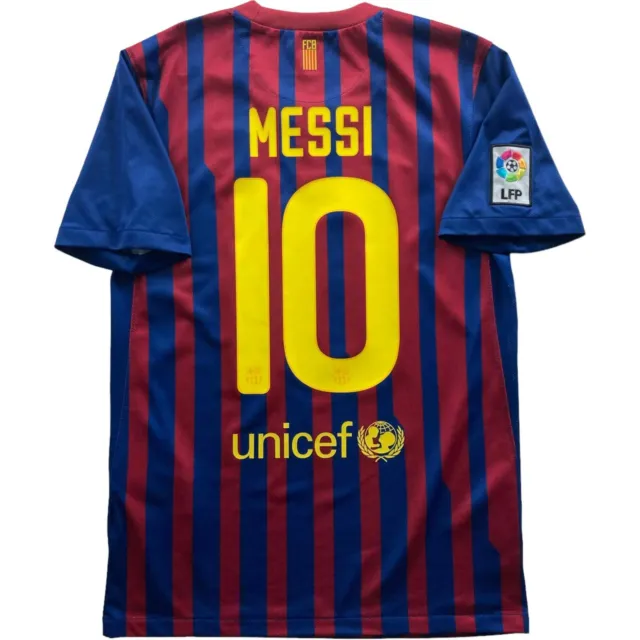 Nike FC Barcelona 2011-12 home Lionel Messi football shirt jersey size S
