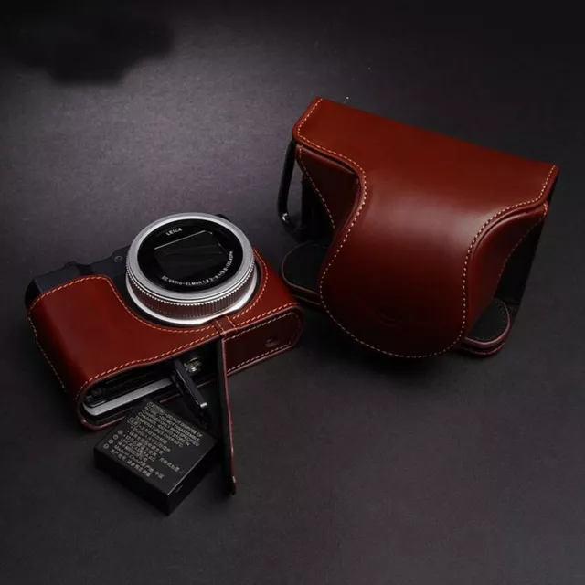Handmade Genuine Leather Half Camera Case Cover Bag For Leica C-LUX