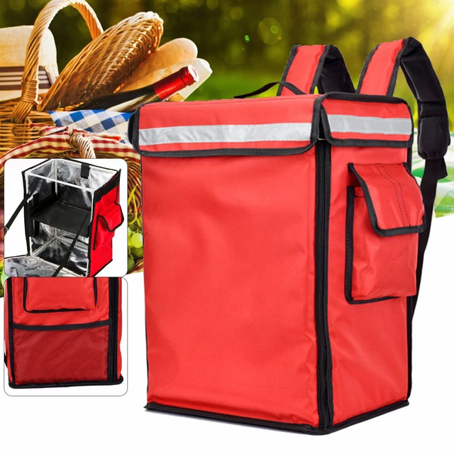 Insulated Pizza Delivery Backpack – Keep Food Hot For Motorbike & Bike Couriers