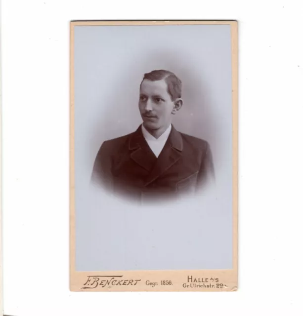 CDV Foto Herrenportrait - Halle 1890er