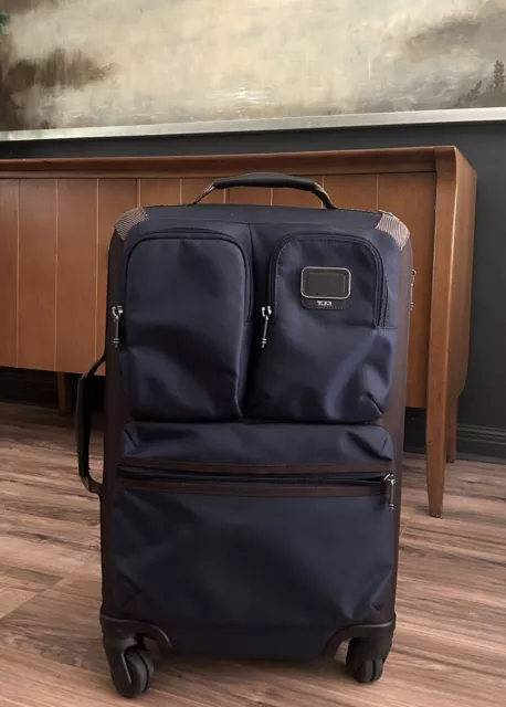 TUMI Briley International Expandable Luggage Rolling Spinner Blue Carryon 🧳 GUC