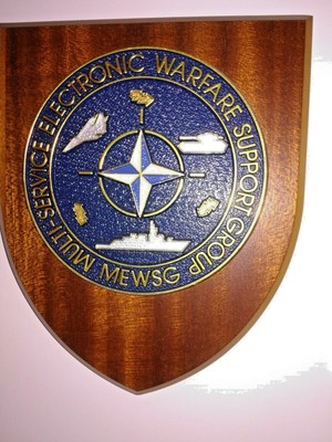 CREST WALL PLAQUE NATO H.Q ALLIED AIR FORCE FORCE CENTRAL EUROPE BASE RAMSTEIN 