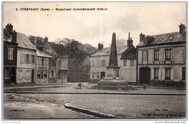 27 ETREPAGNY - monument commemoratif de 1870.