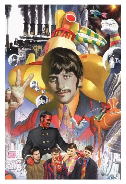 Portfolio Beatles Yellow Submarine Di Alex Ross 2020 Limited Edition 640/750 3