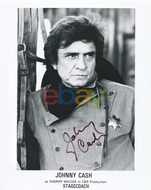Johnny Cash Signed 8x10 Autographed Photo reprint