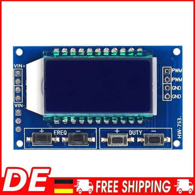 XY-LPWM SIGNALGENERATOR, PWM-BOARD-MODUL, Pulsfrequenz-Arbeitszyklus ...