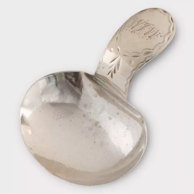 George III Sterling Silver Caddy Spoon c1800