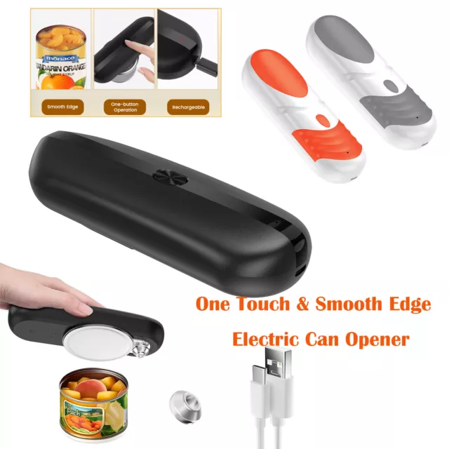 Rechargeable Electric Can Opener Replaceable Blade Auto Cordless Can Opener