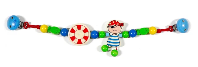 Jouet pour Bébé Chaîne de Poussette Pirat Avec Gouvernail Bxlxh 520x20x80mm Neuf