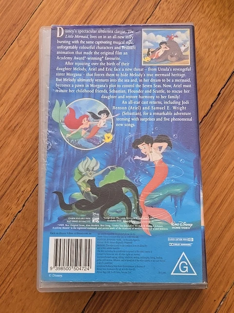 THE LITTLE MERMAID II 2: Return To The Sea - Walt Disney VHS Movie ...