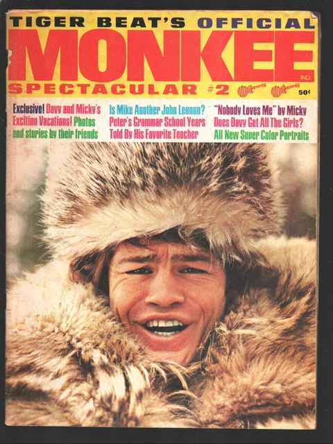 TIGER BEAT'S OFFICIAL Monkee Spectacular #2 5/1967-Peter Tork-Mickey