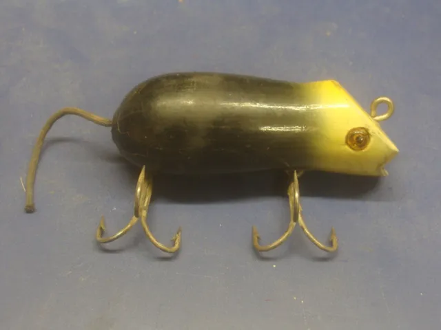 VINTAGE SHAKESPEARE SWIMMING Mouse Tackle Box Fishing Lure Early Bait Glass  Eyes $9.95 - PicClick