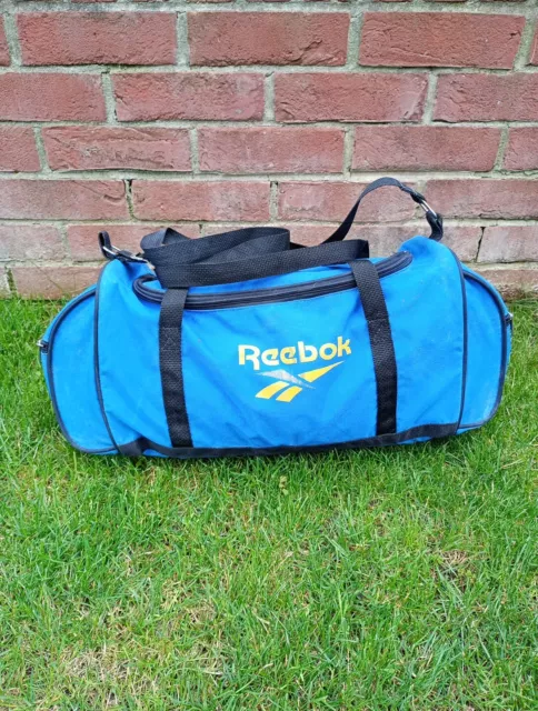 VINTAGE RETRO 90S Reebok sports holdall bag. Blue 55cm X 20cm X 25cm 25.00 PicClick UK
