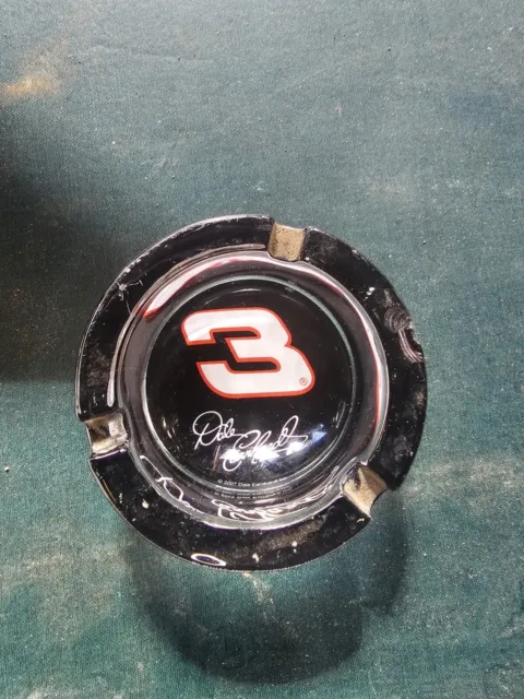 Dale Earnhardt Glass Ashtray - 2007 - NASCAR Racing 3