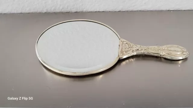 Beautiful Middle Eastern Turkish Silver Hand Mirror 3 To Choose