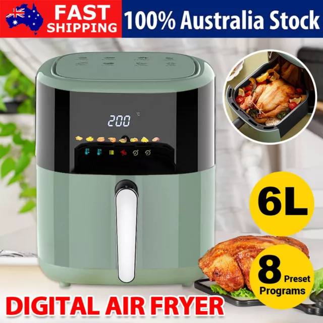 6L Air Fryer Healthy Choice Cooker Oven Fryer LED Airfryer Oil Free Kitchen Tool