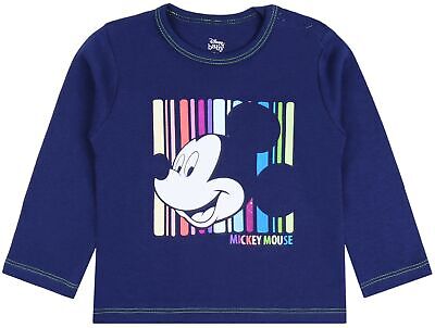 t-Shirt Topolino Mickey Disney Maglietta di Colore Blu Marino 