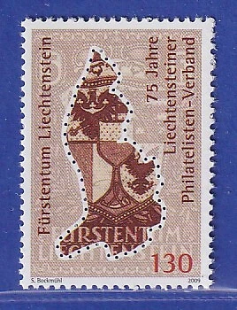 Liechtenstein 2009 75 Jahre Philatelistenverband (LPHV).  Mi.-Nr. 1524 **