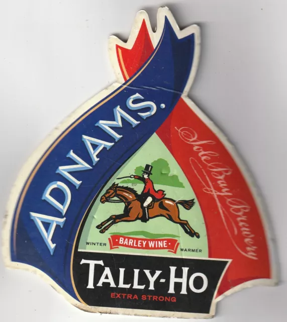 Used Curved Pump Clip Front - Adnams Brewery - Tally Ho Barley Wine