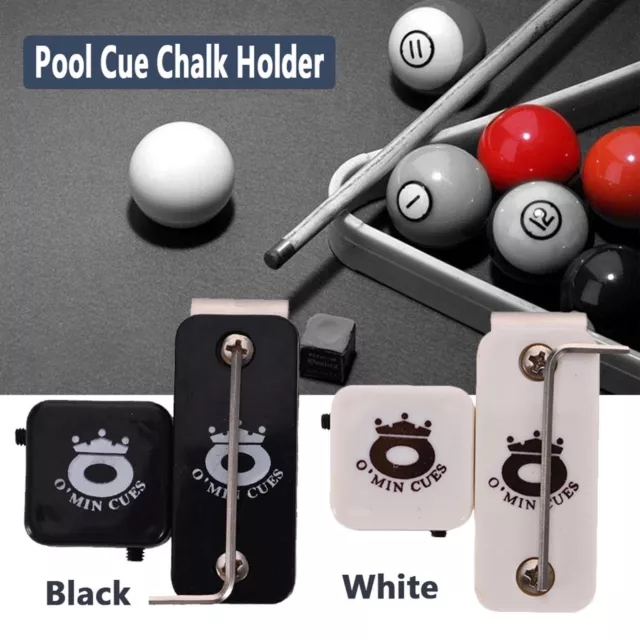 Magnetic Snooker Pool Cue Chalk Holder With Belt Clip Pool Cue Accessories