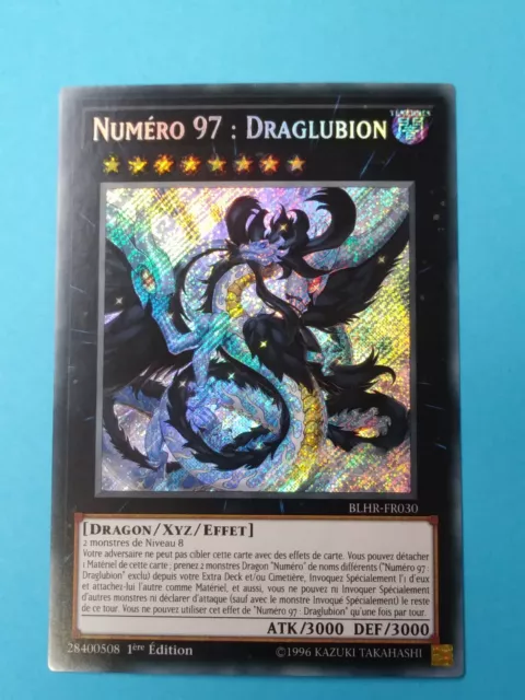 Yugioh - 1x Numero 97: Draglubion- BLHR-FR030  Secret Rare 1st Edition NM FRENCH