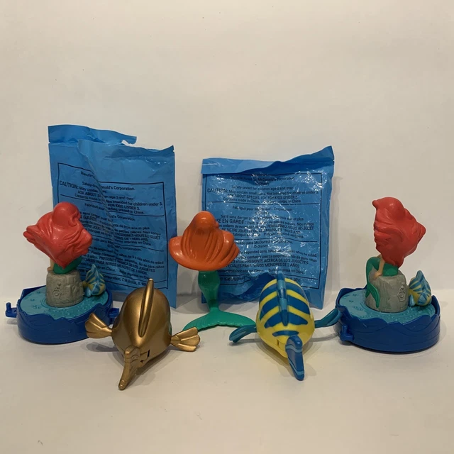 MCDONALD'S HAPPY MEAL Toys The Little Mermaid 1996 Lot Vintage Flounder