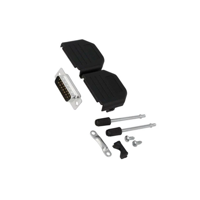 ENCITECH D45ZK15-HDP-K Connecteur D-Sub HD 26 Pins Mâle – Brasage Sur Fil, Kit Complet Noir